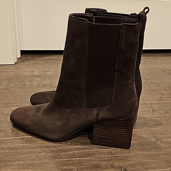 Blondo Suede Dark Chocolate Brown New Boots - sz 10 - Picture 4 of 9